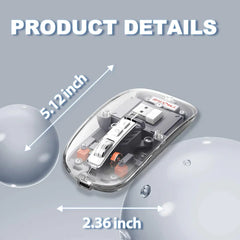 Transparent Wireless | Bluetooth | Dual-Mode | Rechargeable Mouse