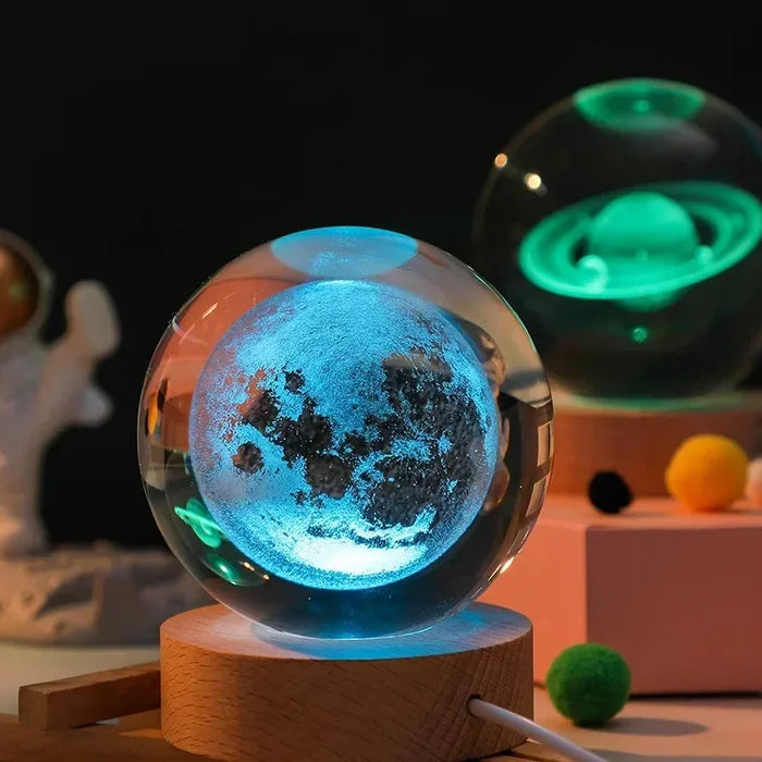 (HOT SELLING ️‍🔥) 3D CRYSTAL BALL LAMP 🪐