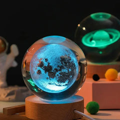 (HOT SELLING ️‍🔥) 3D CRYSTAL BALL LAMP 🪐