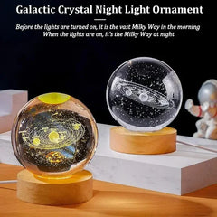(HOT SELLING ️‍🔥) 3D CRYSTAL BALL LAMP 🪐
