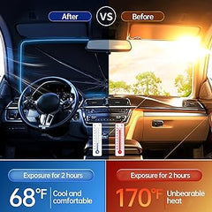 Car Windshield Sun Shade Umbrella - Foldable